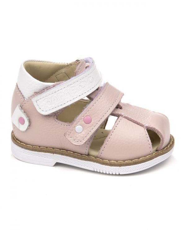 Sandals for children 26038, leather, LILY pink