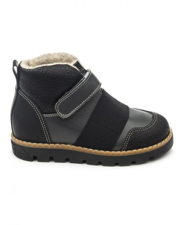 Children's boots 23009 leather, BERLIN gray