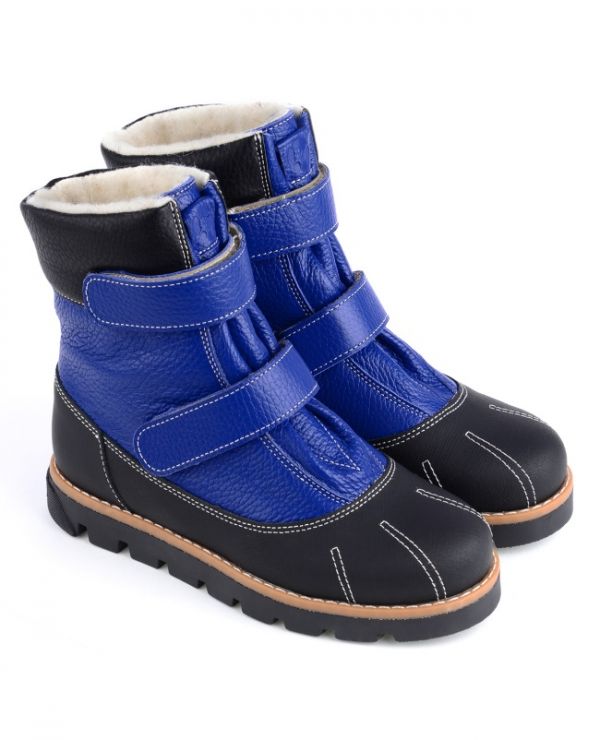 Children's boots 23010 leather, NEW YORK electric