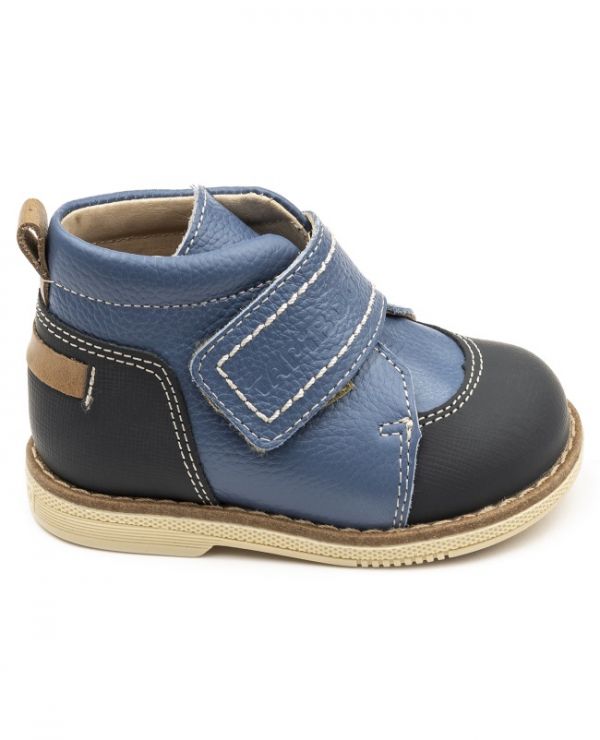 Children's boots 24015, leather, VASILEK blue