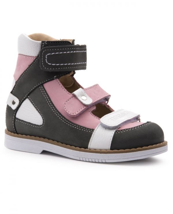 Children's shoes 25011, leather LILY pink