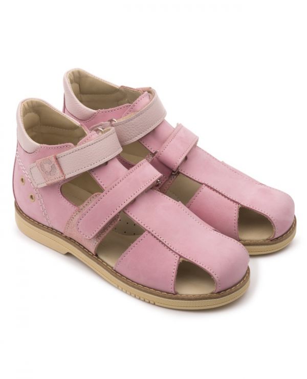 Children's sandals 26004 leather LILY pink