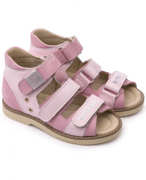 Children's sandals 26006 leather, VIOLE pink