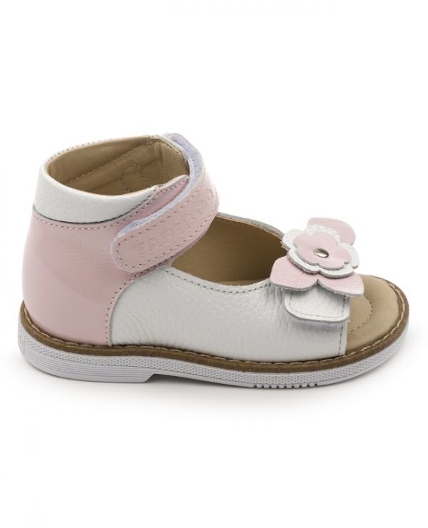 Children's sandals 26011 leather, LILY pink