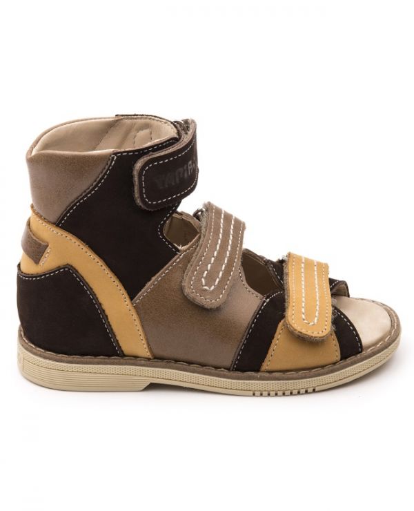 Sandals for children 26016, leather NARCISS brown