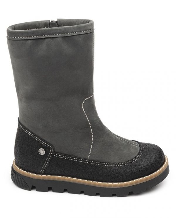 Boots children's wool 22011 leather, BERLIN gray