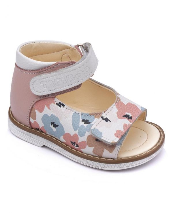 Children's sandals 26011 LILY pink/flowers