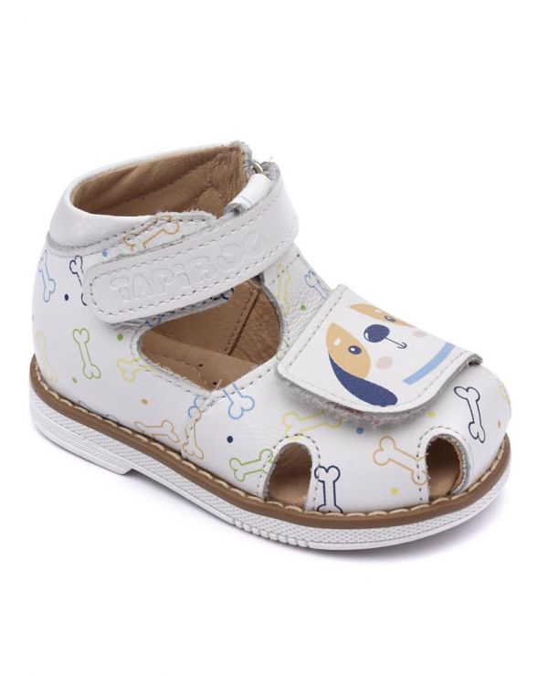 Sandals for children 26021 Lily of the valley white/doggie