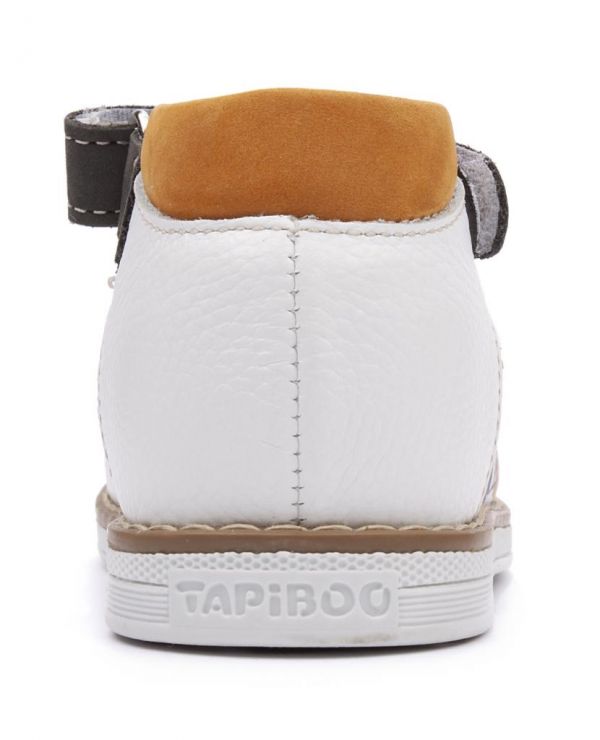 Children's sandals 26036 leather, NARCISS white/cats