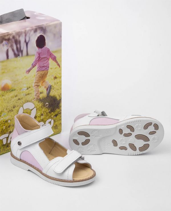 Sandals for children 26026 Lilac white