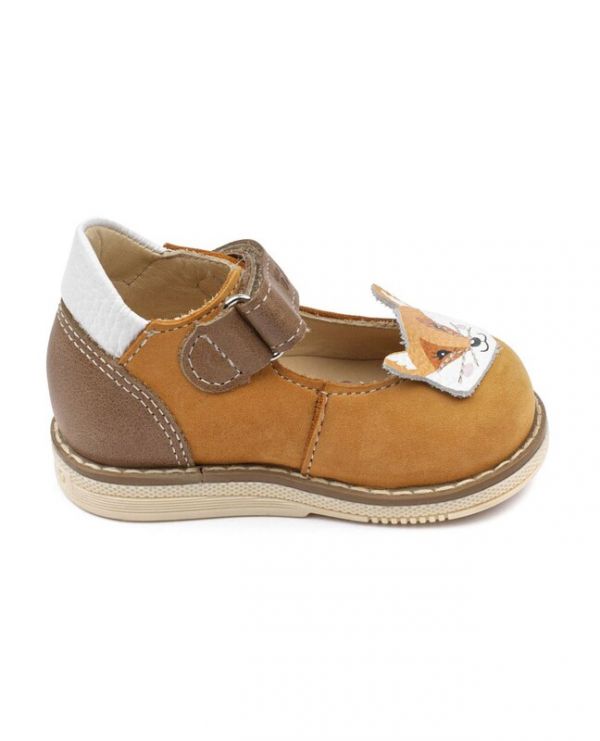 Children's shoes 25010, leather, NARCISS terracotta/fox