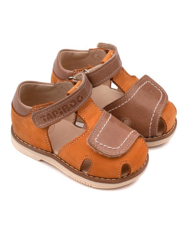 Children's sandals 36003 leather, NARCISS terracotta