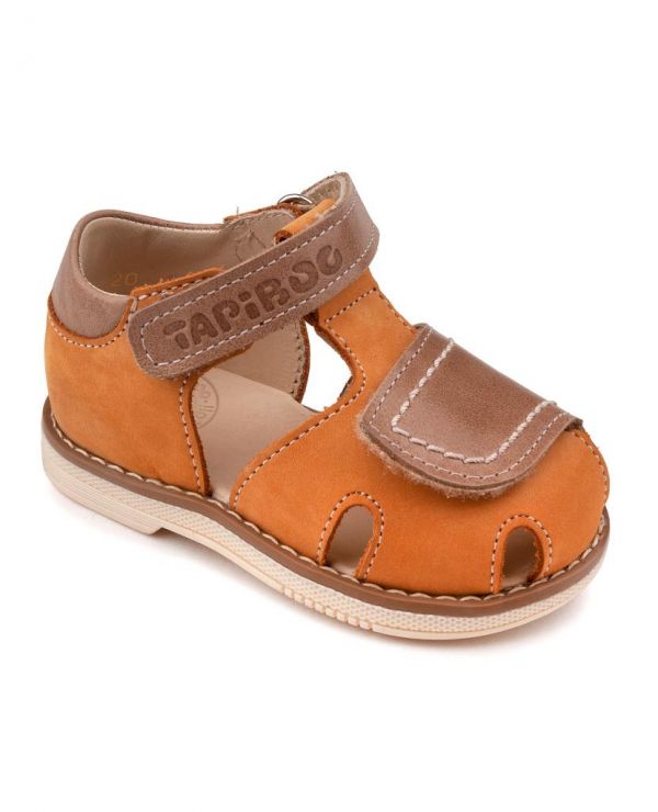 Children's sandals 36003 leather, NARCISS terracotta