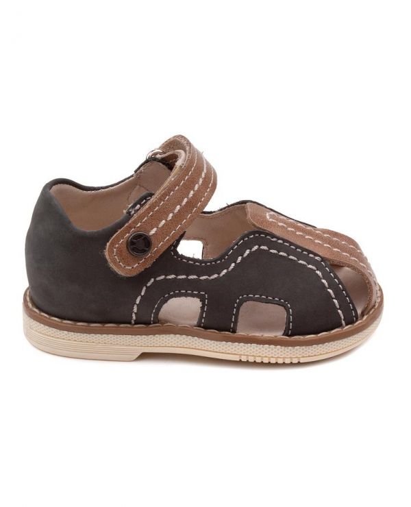Children's sandals 36002 leather, IRIS gray