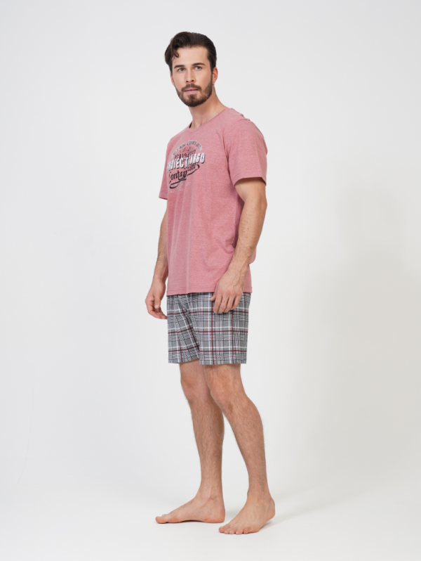 109096 2496 Set with shorts short sleeve FOCUS pink