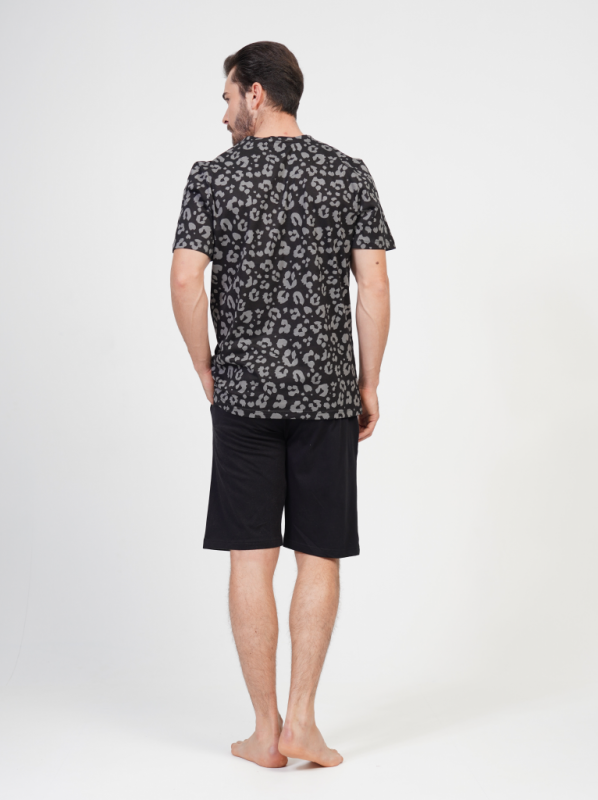 109105 0335 Set with short sleeves WILD black