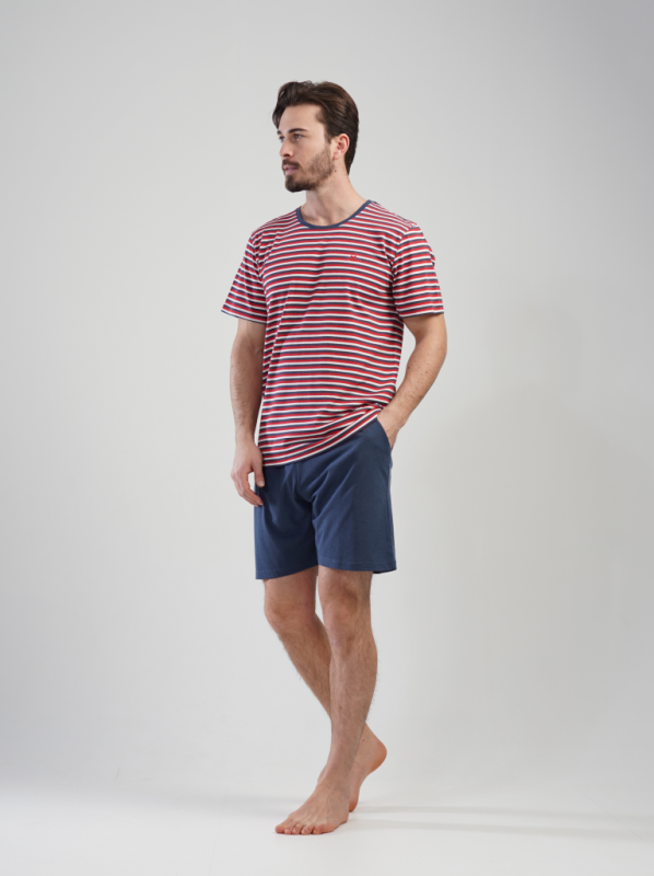 111179 0000 Set with shorts short sleeve ROD red