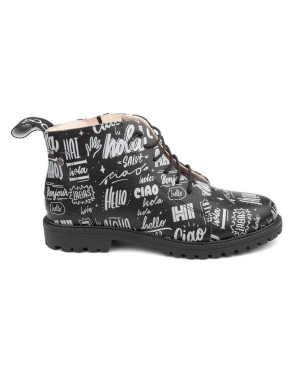 Children's boots to / p 23033 leather, RIM black / ola