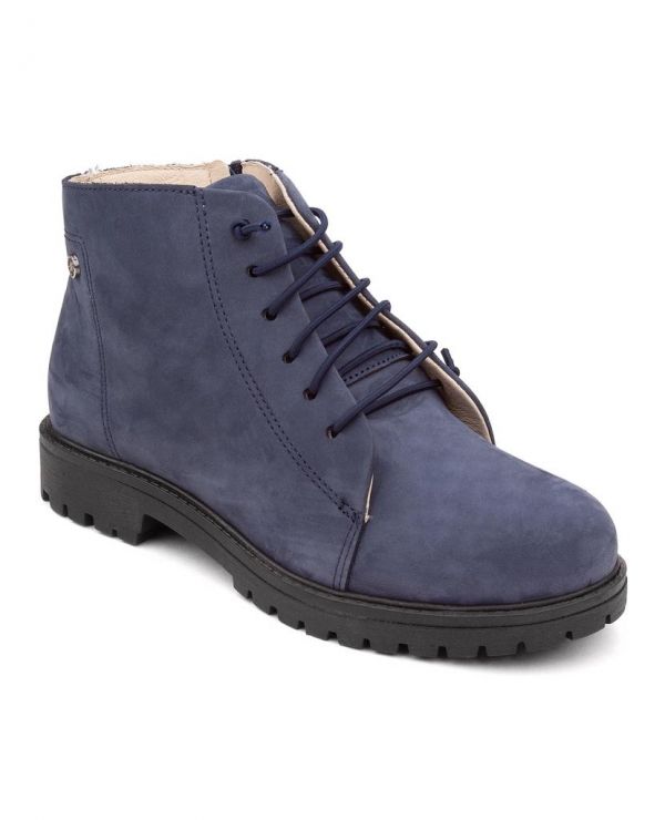 Children's boots k/p 23033 leather, NEW YORK blue