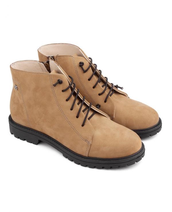 Boots for children k / p 23033 leather, CAIRO olive