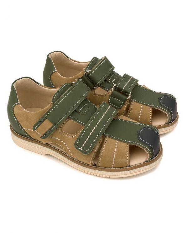 Children's sandals 36007 NARCISS olive