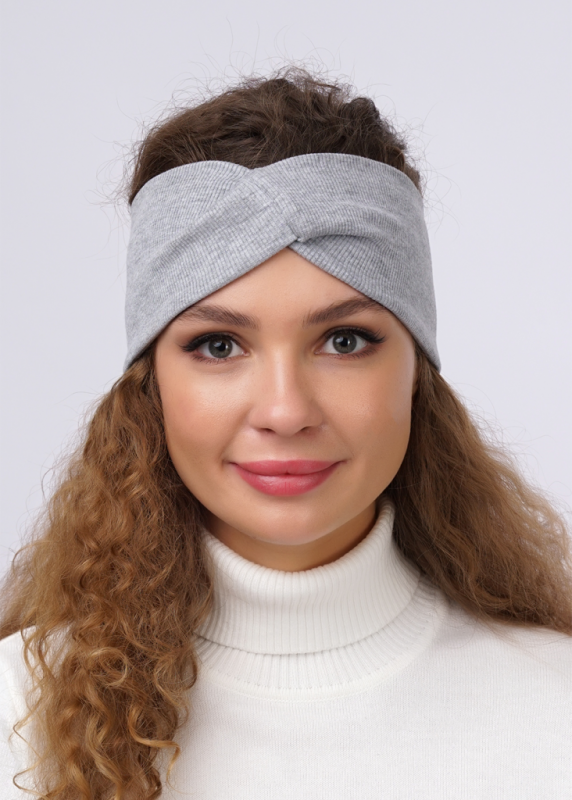 CLE Headband for women 426072sh, melange light gray