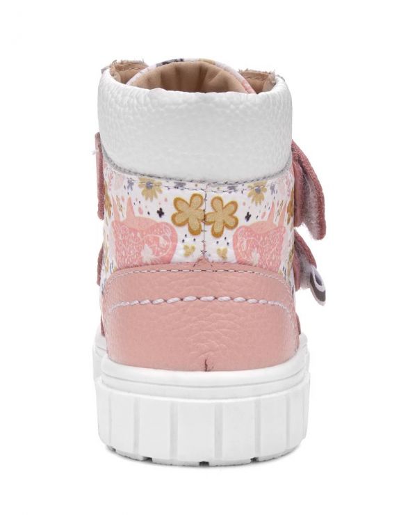 Boots for children k / p 33004 leather, RIM pink / fox