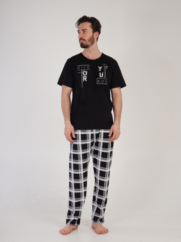 212267 6006 Set with trousers short sleeve FUTURE black