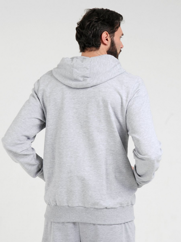 gray melange men's sweatshirt
