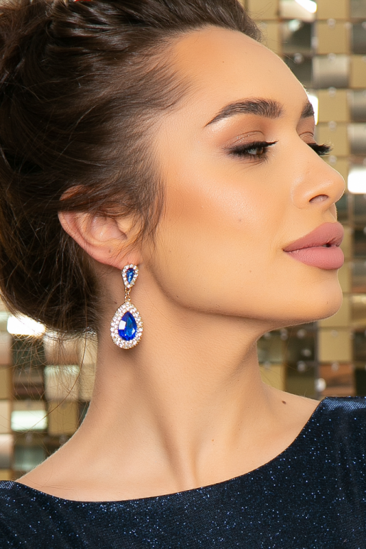 Earrings Royal luxury (blue)