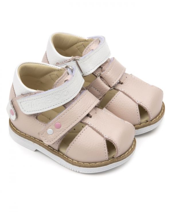 Sandals for children 26038, leather, LILY pink