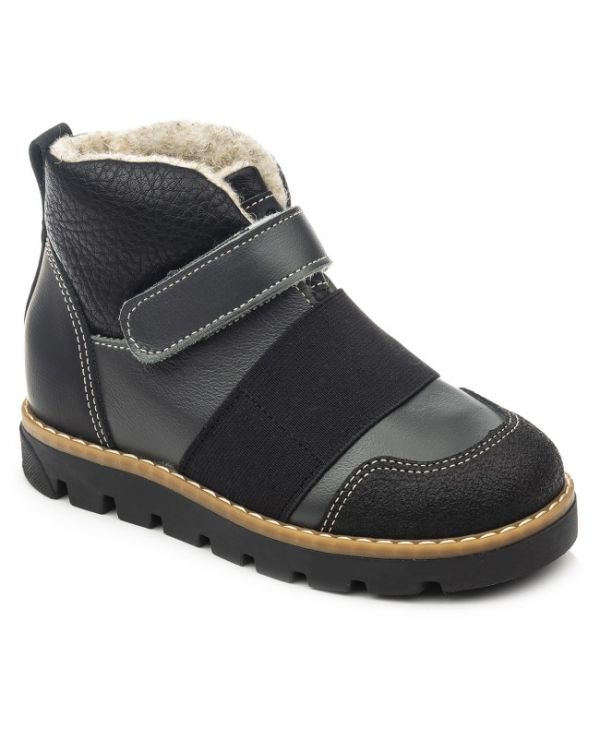Children's boots 23009 leather, BERLIN gray