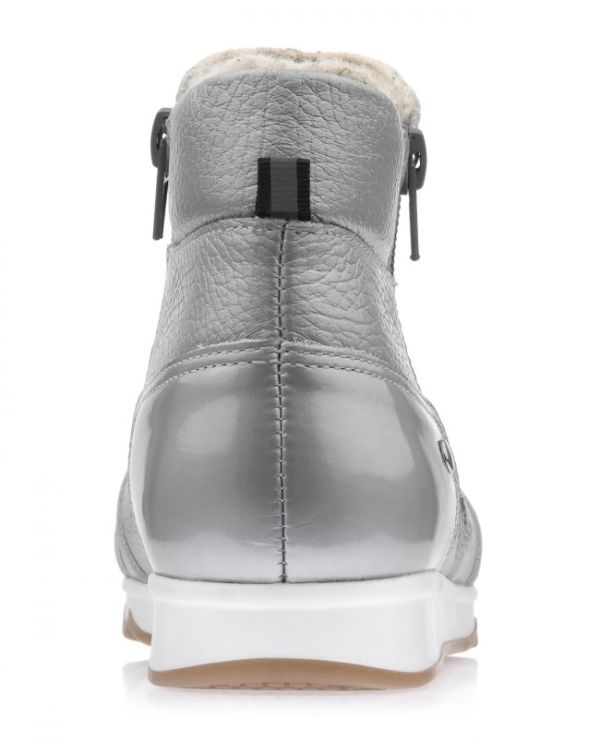 Children's boots 23015 leather, LONDON silver