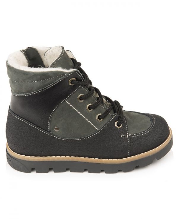 Children's boots 23016 leather, BERLIN gray