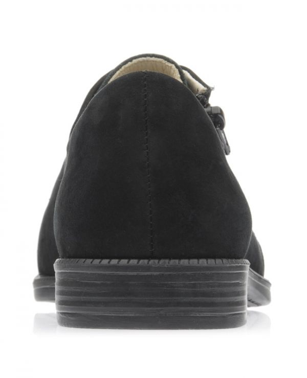 Low shoes for children 24021 leather, TWIST black