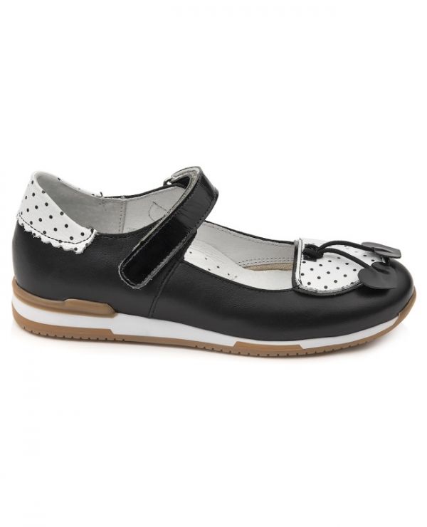 Children's shoes 25005 leather, TAP black
