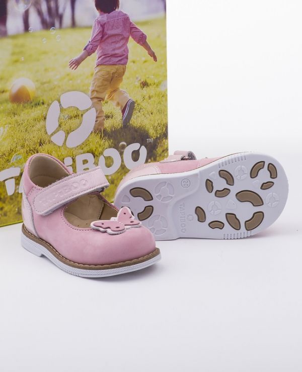 Children's shoes 25010, leather, LILY pink