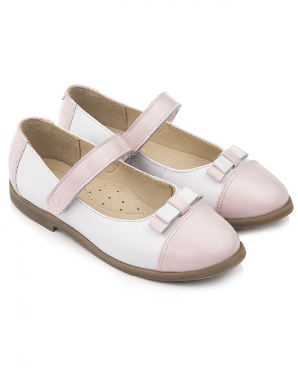 Children's shoes, Velcro 25012 leather, LILY pink