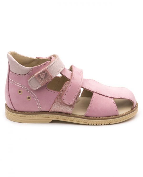 Children's sandals 26004 leather LILY pink