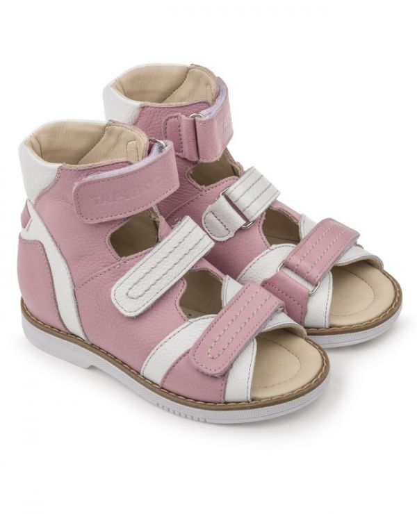 Children's sandals vault 26016, leather VIOLE pink