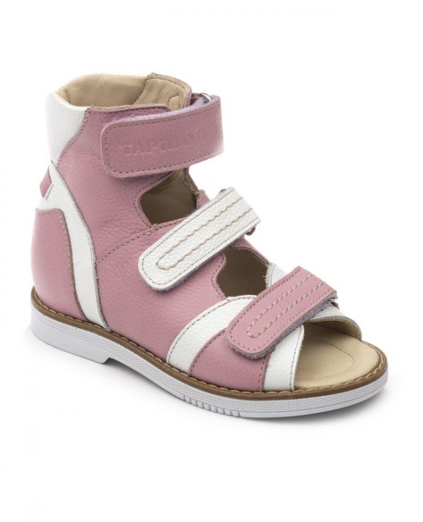 Children's sandals vault 26016, leather VIOLE pink
