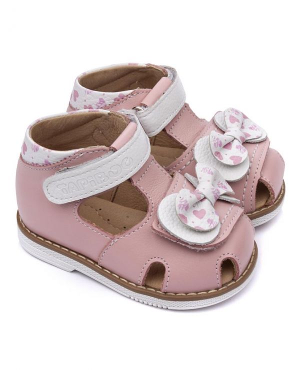 Children's sandals 26021 LILY pink/hearts