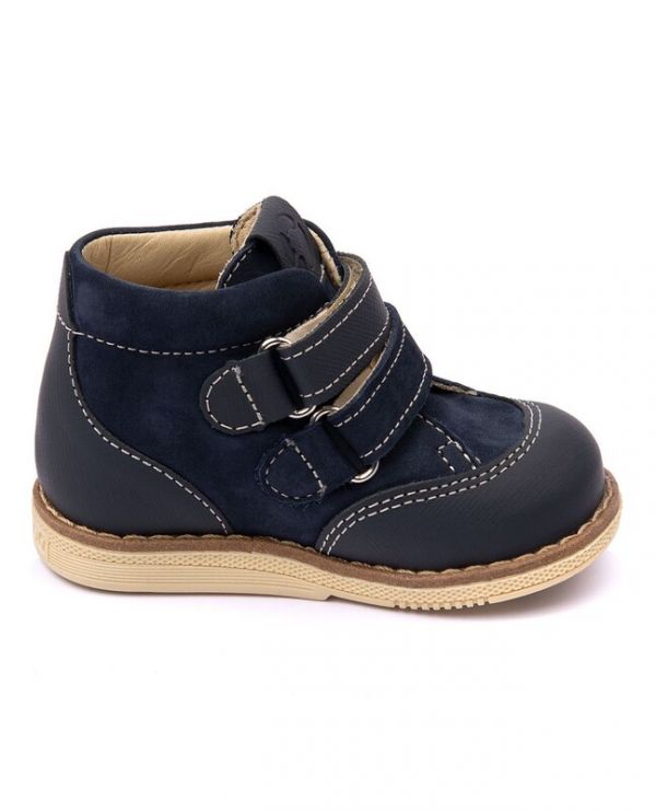 Children's boots 24018 leather, IRIS blue