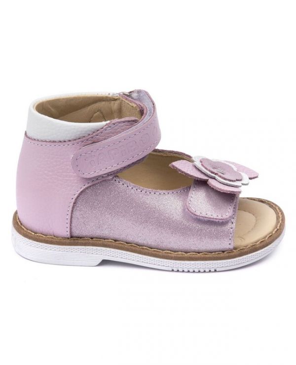Children's sandals 26011 leather, lilac lilac