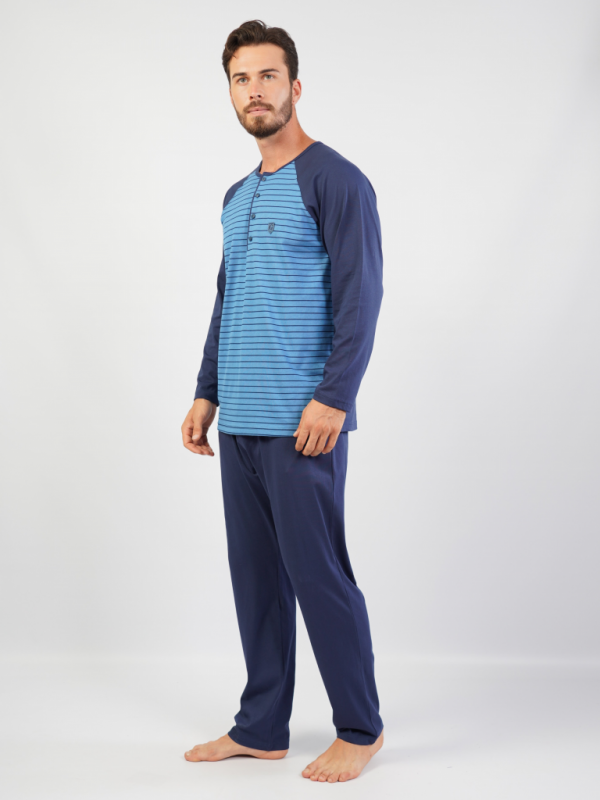 104225 0974 Set with long sleeve trousers COBALT blue