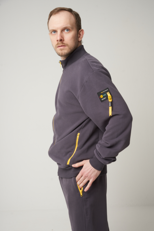 Men's sweatshirt 7222-17006/1; TF102/K102 graphite/graphite
