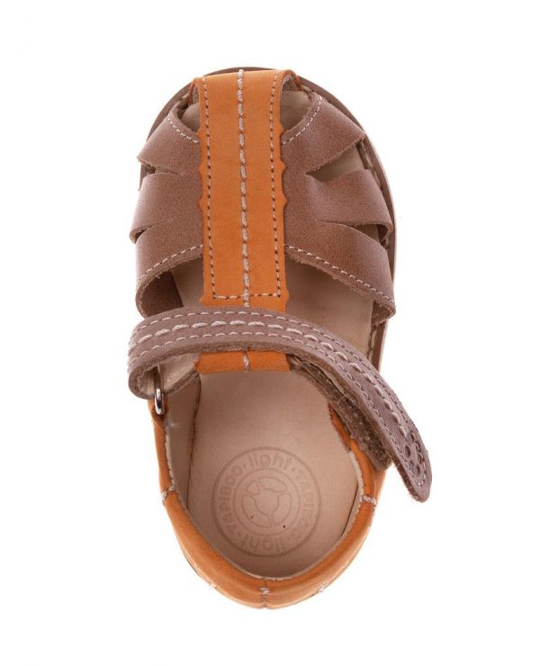 Children's sandals 36001 leather, NARCISS terracotta