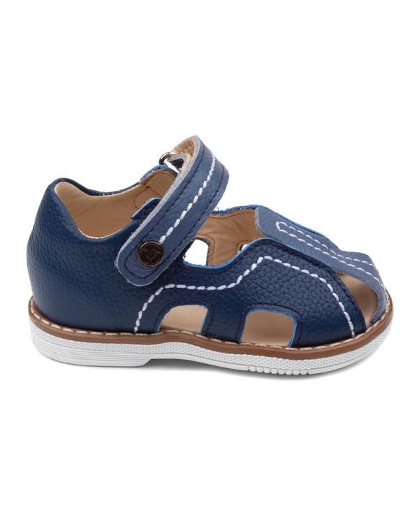 Children's sandals 36002 leather, VASILEK blue