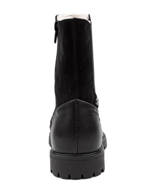 Children's boots 23030 leather, MILAN black
