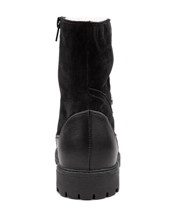 Boots children's wool 23031 leather, MILAN black